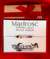 Bransoletka z kamieniami szlachetnymi - mądrość