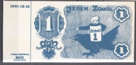1986 Banknot Jeden Zomol
