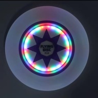 Frisbee Dysk LED Ultimate 175g RGB USB-C 8 Trybów Świecenia, Sport nocny