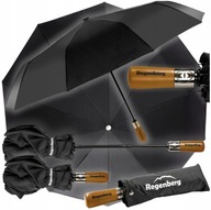 PARASOL SKŁADANY MĘSKI PRZECIWDESZCZOWY PARASOLKA DUŻY CZARNY DZIEŃ OJCA