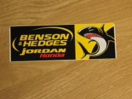 HONDA JORDAN BENSON & HEDGES oryginalna naklejka z PRL