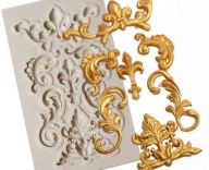 Stiuk złoty ornament forma silikonowa
