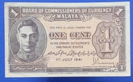 Malezja !!! 1 CENT 1941 !!! ŁADNY !!!