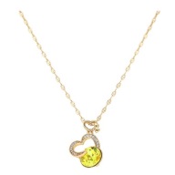 55591 Celebrytka 18K pozłacana 39+5 CM TOPAZ CRYSTAL Swarovski