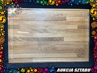 Drewniana deska do serwowania prostokąt Unikat 34 Finał WOŚP Żegocina Nr.2