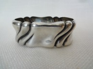 pierścień owalny serwetnik alpaka ok 1910