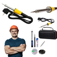 LUTOWNICA PRECYZYJNA KOLBOWA ZESTAW LUTOWNICZY MOCNY 60W PREMIUM + GROT