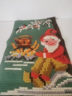 VINTAGE KILIM MAKATKA HAFTOWANA DO POWIESZENIA SKANDYNAWSKA ORYGINALNA