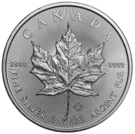 Srebrna moneta 1 uncja Liść Klonu roczniki 2016