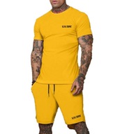 Komplet K3K Store - Koszulka i Spodenki, Kolor żółty, Rozmiar S-XXL