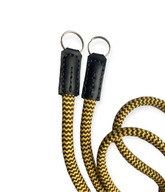 Pasek do aparatu bawełna żółto-brązowy aparat foto