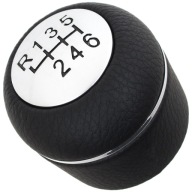 GAŁKA DŹWIGNIA ZMIANY BIEGÓW do ALFA 159 CZARNA SKÓRA CHROM