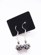 Nowe boskie eleganckie kolczyki zdobione kule handmade glamour