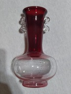 Wazon "Motylek" huta Tarnowiec, projekt J. Słuczan-Orkusz 25cm wys. (A11)