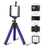 Mini Statyw do telefonu elastyczny statyw z gąbką ośmiornicą (Niebieski)