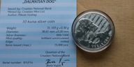 1 oz Ag - 10 kun Pies Dalmatyńczyk - Chorwacja 2021 CERTYFIKAT