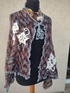 Chusta szal handmade na szydełku boho hippie