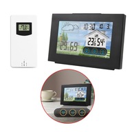 Stacja pogodowa z czujnikiem zewnętrznym temperatura wilgotność prognoza