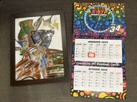 Kolorowy zegar z kalendarzem – 34. Finał WOŚP + obraz ze skrzatami