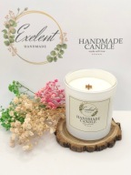 Świeca zapachowa sojowa, 300 ml, Bukiet Kwiatów CH5, białe szkło