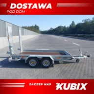 PRZYCZEPA budowlana POD MINIKOPARKĘ KOPARKĘ WALEC 2 osie, 3500kg MOCNA!!