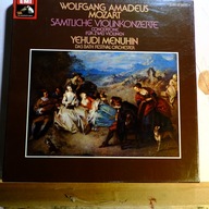 Mozart Samtliche Violinkonzerte / Menuhin EMI 4 lp BOX