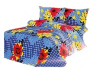 pościel z satyny bawełnianej 200x220 + 2x70x80 zamek S 612