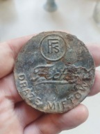 Stary duży emblemat reklama Franciszek Fuchs i synowie WARSZAWA Draże mięt.