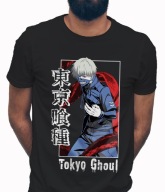 Koszulka męska bawełniana z nadrukiem anime TOKYO GHOUL