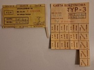 PRL - CPN - 1988 - Karta Benzynowa TYP-3 - FIAT 126p - plus Upoważnienie