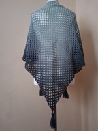 Chusta ręcznie robiona na szydełku, szer.180cm x wys. 105cm, akryl,wełna,K1