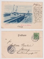 Kołobrzeg (Kolberg) wejście do portu 1890