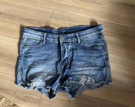 Spodenki jeansowe z cekinami. Bawełna xl