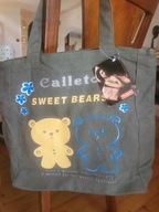 NOWA FIRMOWA TORBA BAWEŁNIANA KHAKI CALLETO PARIS