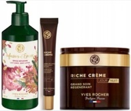 Yves Rocher 1 x Riche Creme Dzień /Noc 75ml + Oczy + Mleczko Zimowa herbata