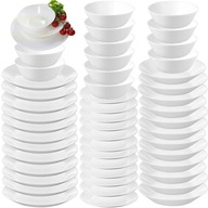 SERWIS OBIADOWY IKEA 48 ELEMENTÓW IDEALNIE DLA 12 OSÓB SZKŁO HARTOWANE