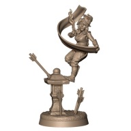 Spell Kunoichi Ninja Czarodziejka Pinup RPG Druk 3D