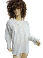 ANE MONE KOSZULA bawełniana haftowana falbany 38/40