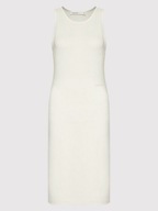 Americanos biała sukienka mini XS 34 dopasowana codzienna na lato