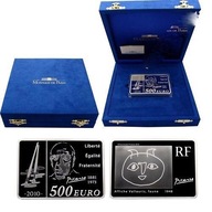 Moneta 500 Euro Picasso 2010 r. 1kg. srebra z certyfikatem oryginalności ,