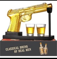 ELEGANCKA KARAFKA NA WHISKY PISTOLET 260ML SUPER PREZENT