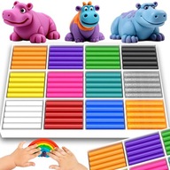 PLASTELINA KOMA-PLAST ZESTAW 12 KOLORÓW PO 10 SZTUK 120 SZTUK