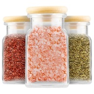 12x SŁOIK 150ML NA PRZYPRAWY DREWNIANY KOREK