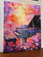 Obraz "Fortepian" akryl na płótnie