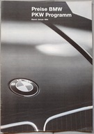 Prospekt BMW Preise PKW Programm Cennik 1 / 1994