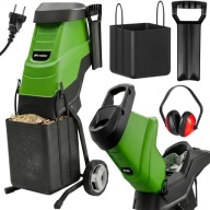 ROZDRABNIACZ ELEKTRYCZNY 3600W RĘBAK NOŻOWY SAMOZASYSAJĄCY DO GAŁĘZI 2x45L