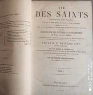 Simon Martin - Vie des Saints 1-4 1858 Żywoty świętych komplet Francuski