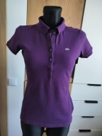 Oryginalna bluzka damska koszulka polo M śliwka bawełna idealna