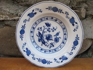 Porcelanowy Głęboki Talerz Obiadowy_WZÓR CEBULOWY_VINTAGE PRL