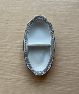 Kabaret do przypraw, dwojak, porcelana Ćmielów